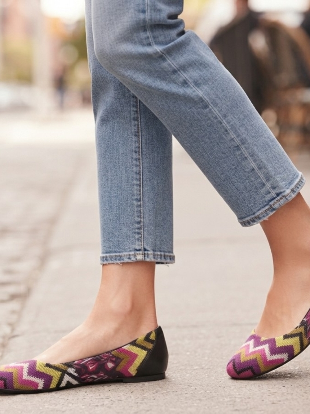 Missoni for Target Multicolor Zigzag Flats - Purple, Yellow, Black